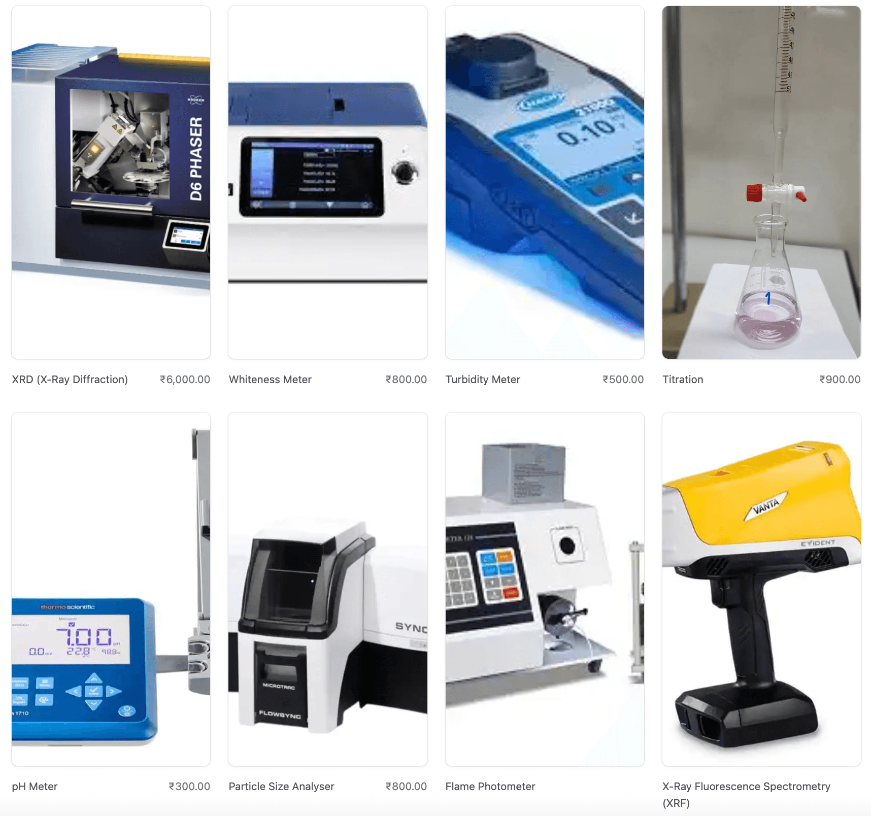 Lab Store - Browse Services